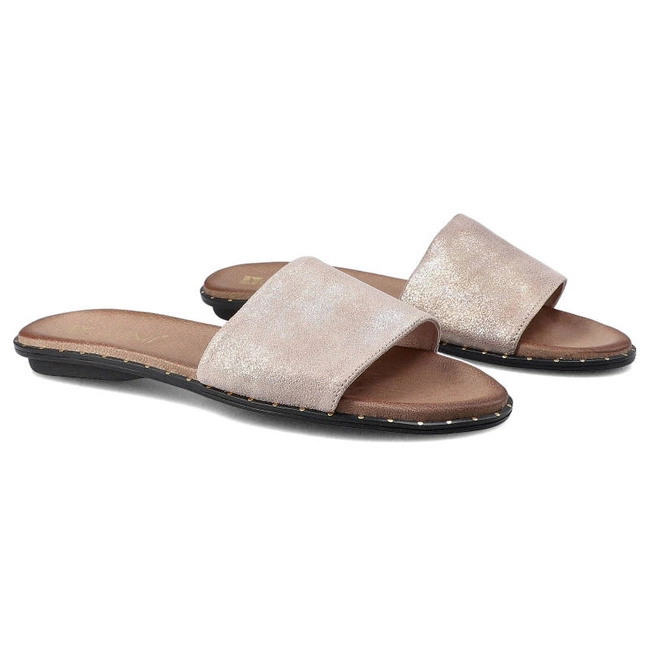 Šľapky Carinii - S4472_-420-180-000-971 Róż/Złoto