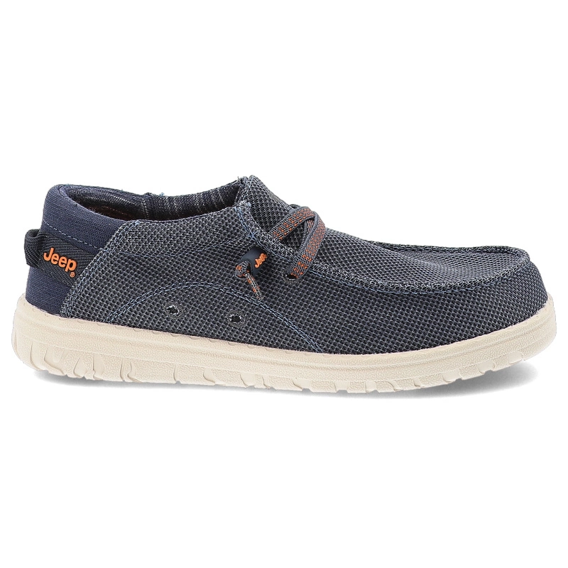 Poltopánky JEEP - Samoa Wallabee Knit JM51030A 100 Blue