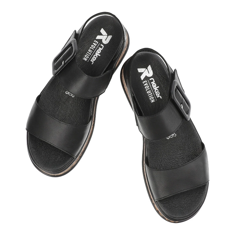 Sandále Rieker - W0800-00 Black