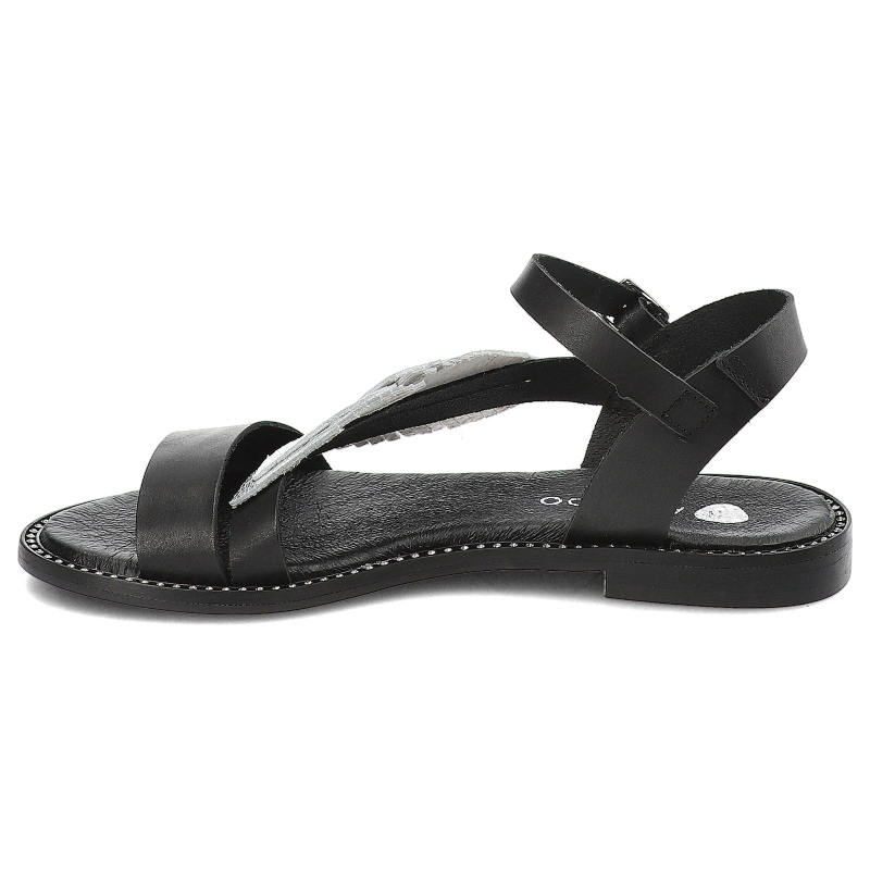 Sandále Armodo - 933C Czarny+Srebro