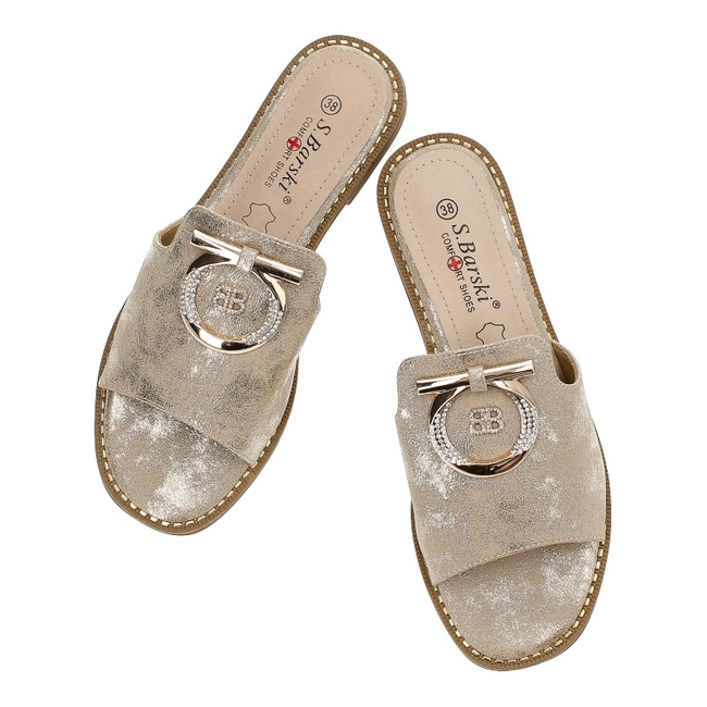 Šľapky S.Barski - KV27-032 Gold