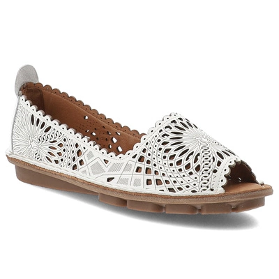 Baleríny RAVINI - VT59 White