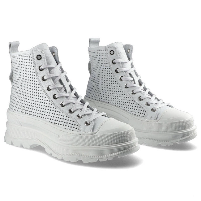 Členkové Topánky Carinii - B7318_-I81-000-000-E53 Biały