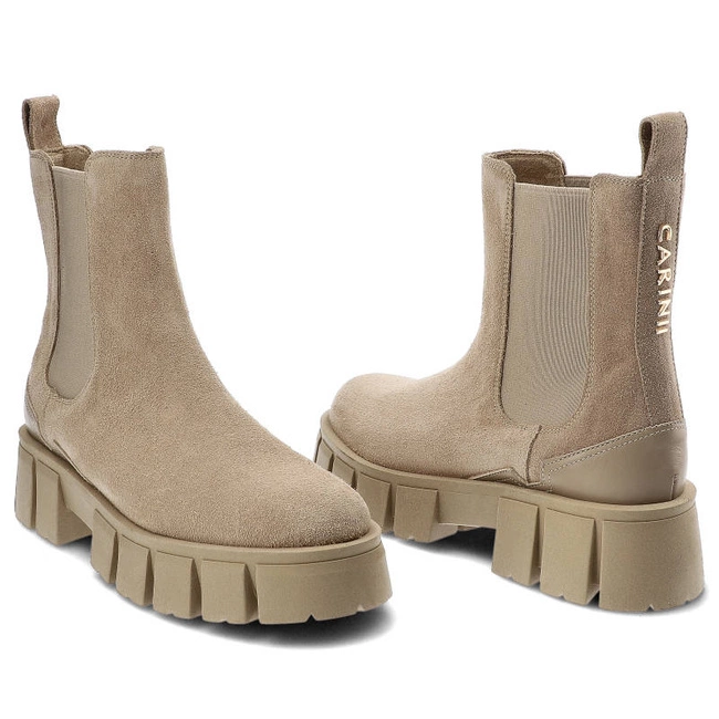 Členkové Topánky Carinii - B8541_-O17-000-000-F7 Beż