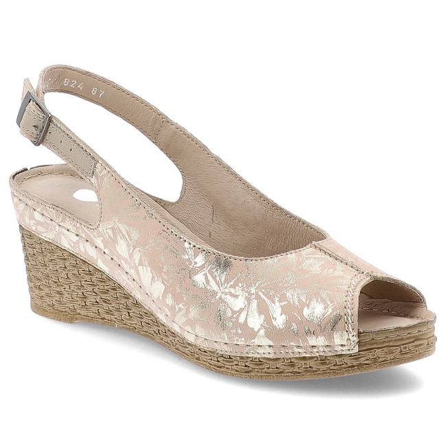 Sandále ARMODO - 5-0824-087 Pigi Złote Kwiaty