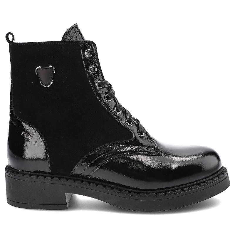 Členkové Topánky Pollonus - 5-1347-002 Czarny Naplak+Welur