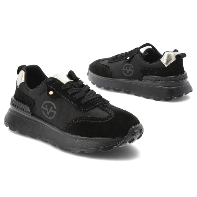 Tenisky VINCEZA - 41491 BK Czarny/Skóra