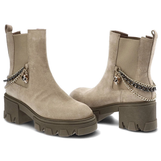 Členkové Topánky Carinii - B8483_-O17-000-000-F56 Beż