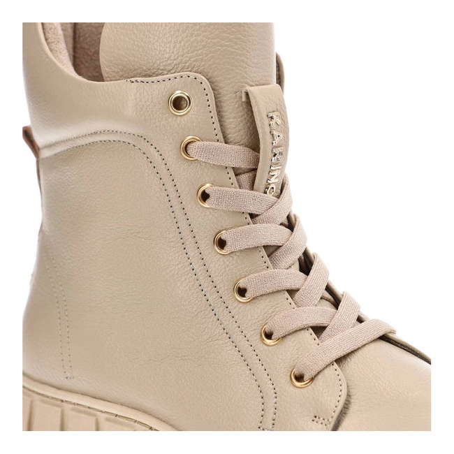 Šnúrovacie Členkové Topánky Karino - 4452/001-F Beż/Lico