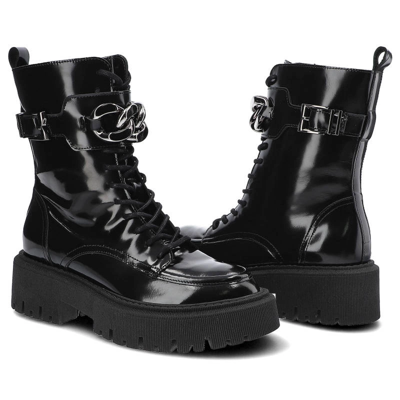 Členkové Topánky Chebello - 2795_-355-000-MIC-S158 Czarny Lakier