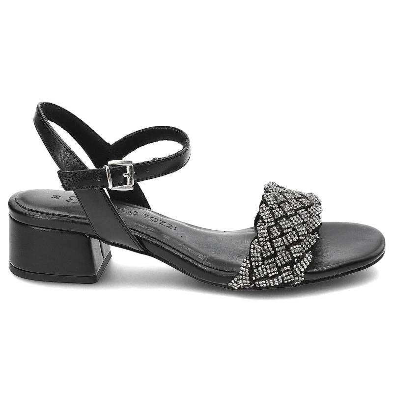 Sandále Marco Tozzi - 2-28207-20 098 Black Comb