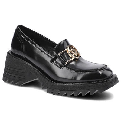 Poltopánky Karino - 4003/090-P Czarny/Lakier