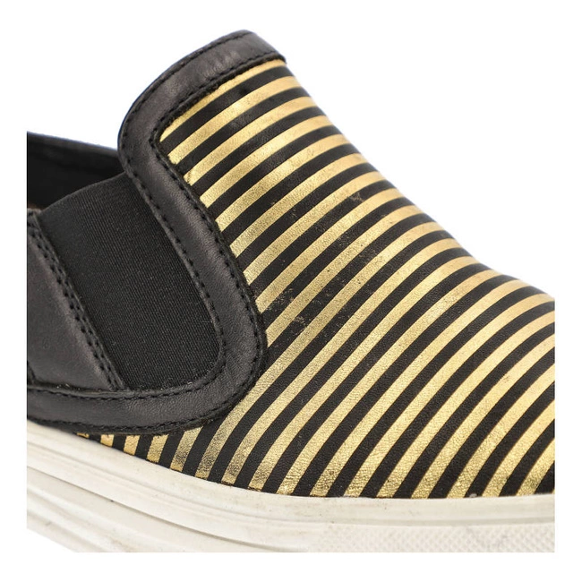 Plátenky Carinii - B2766 Czarny/Złoto