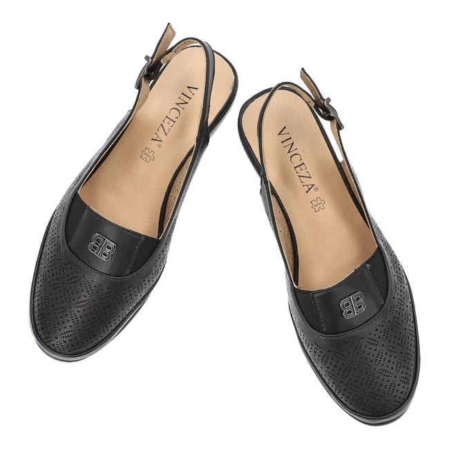 Sandále VINCEZA - 66753 BK Czarny