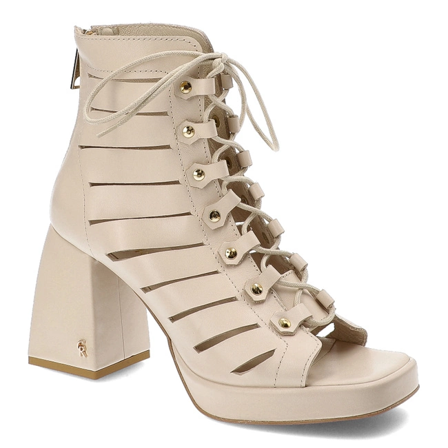 Členkové Topánky Carinii - B9548_-R53-000-000-E95 Beż