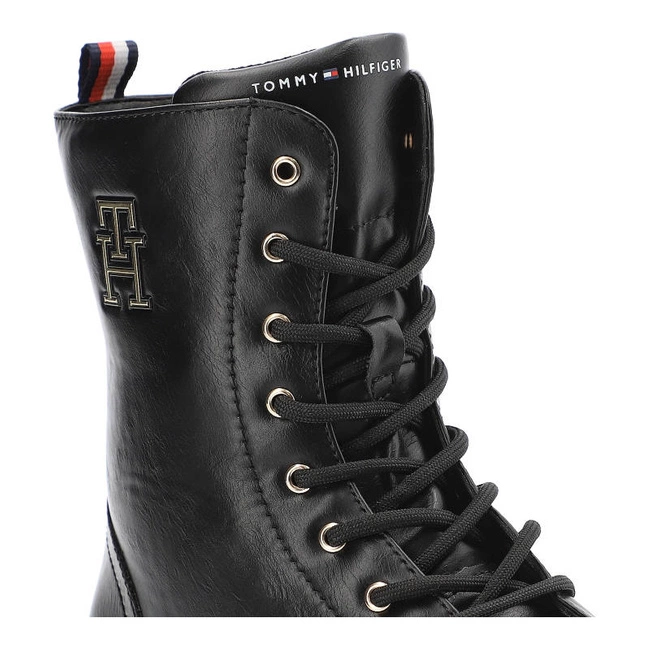 Členkové Topánky Tommy Hilfiger - T3A5-32392-1355999-Lace-Up Bootie Black 999
