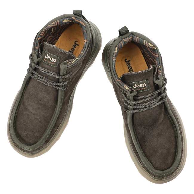 Členkové Topánky JEEP - Kauaiwallabee Mid Suede JM52041A 020 Military