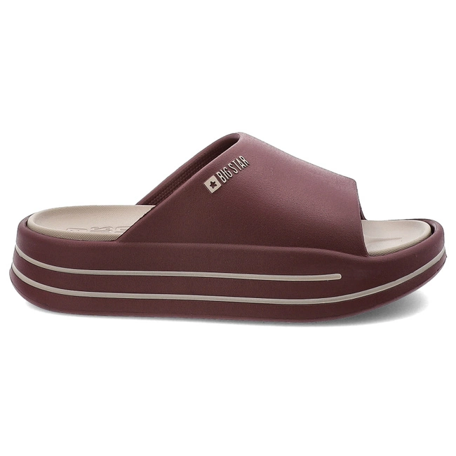 Šľapky BIG STAR - SS274425 Burgund