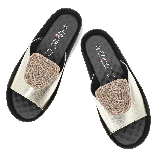 Šľapky S.BARSKI - KV51-028 Gold