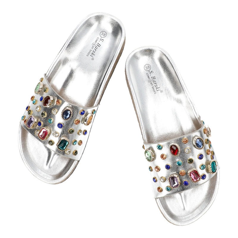 Šľapky S.Barski - MY122 Silver