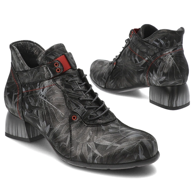 Členkové Topánky Armodo - 7013A Grau/Schwarz