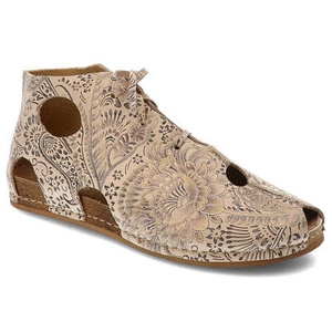 Šnúrovacie Členkové Topánky Maciejka - 03426-02/00-6 Beż+Złoto