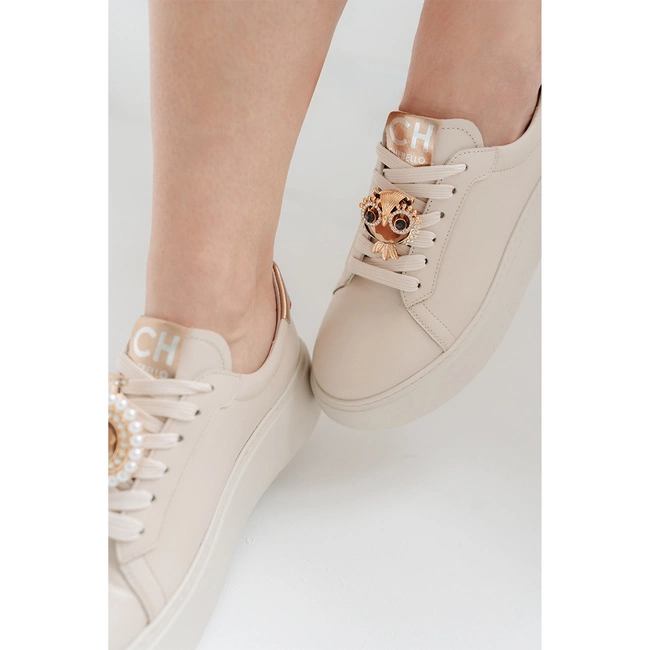 Tenisky Chebello - 4411_-157-495-PSK-S251 Śmietanka