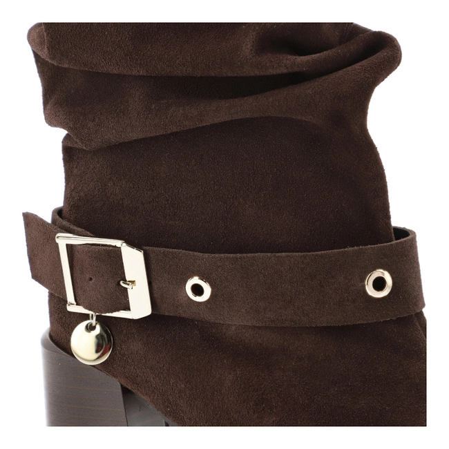 Kovbojky KARINO - 5875/015-L Mocca/Welur