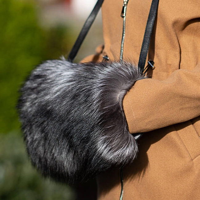 Kabelka Luka-Pelli - T13-4 Mufka Z Naturalnym Futrem Z Lisa