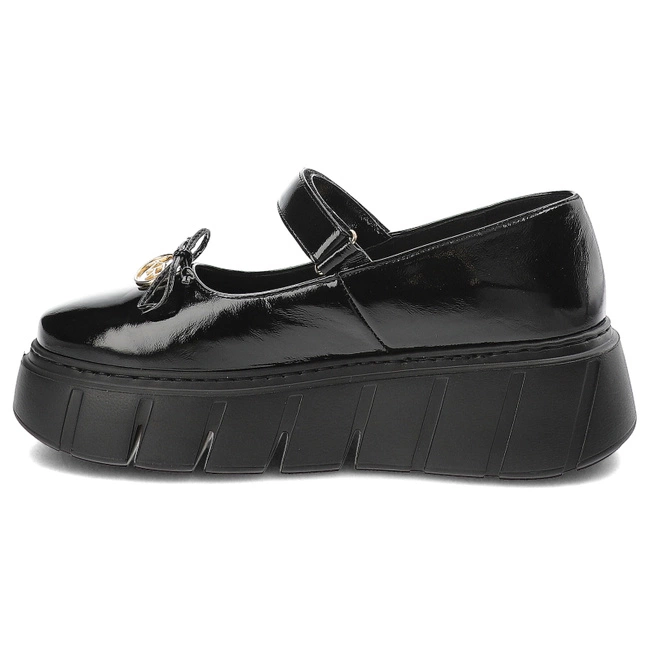 Poltopánky Karino - 5308/090-P Czarny/Naplak