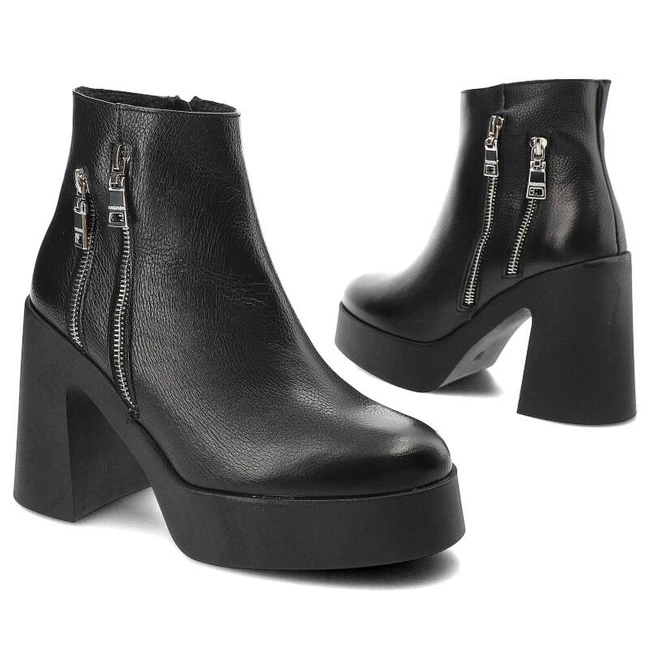 Členkové Topánky Armodo - 1762 Czarny Groch