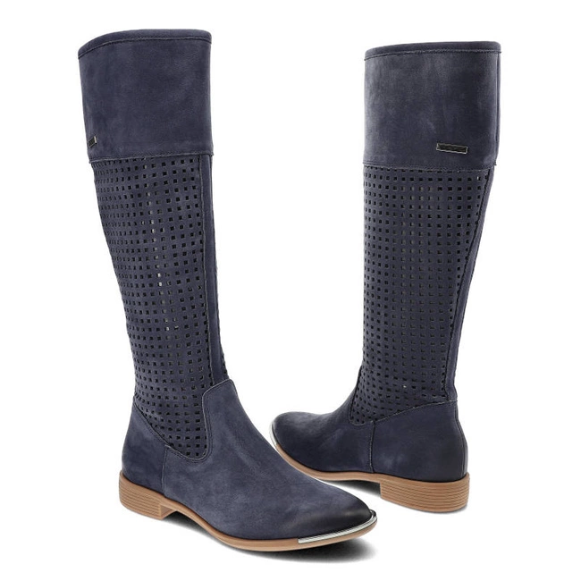 Čižmy Chebello - 2100 Granatowy