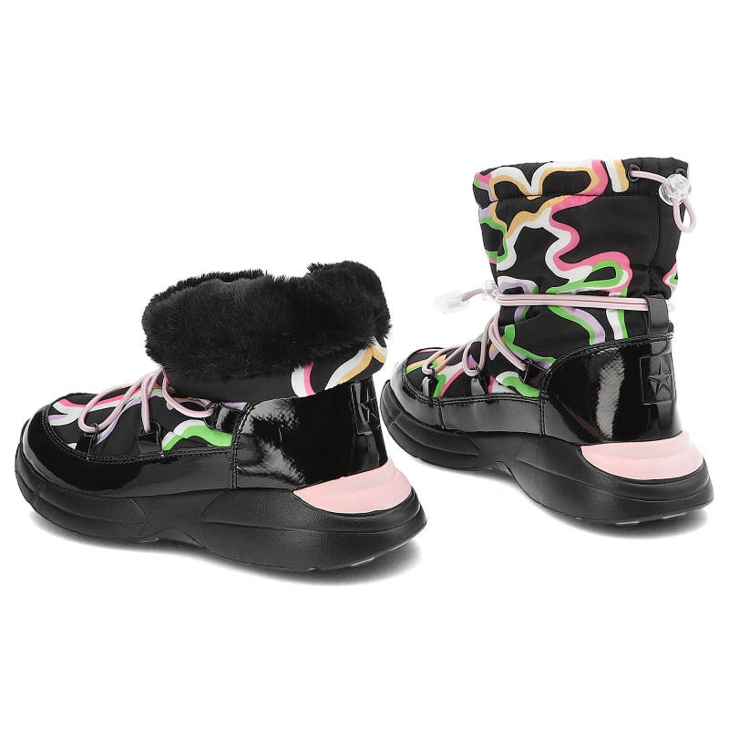 Snehule Big Star - KK374099 Czarny/Róż