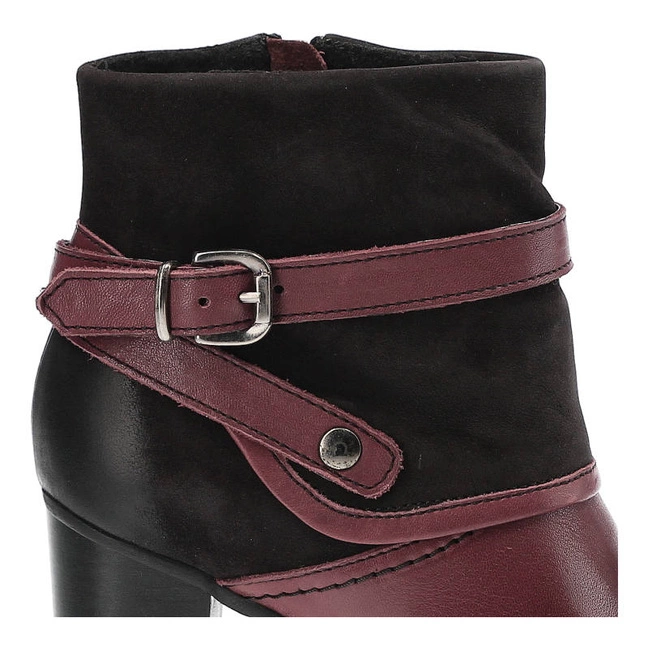 Členkové Topánky Carinii - B3040_-B36-360-POL-857 New York Bordo/S04