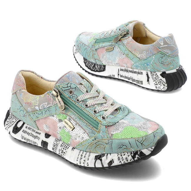 Tenisky LAURA VITA - Burton 1123 SL1826-11F Pistache