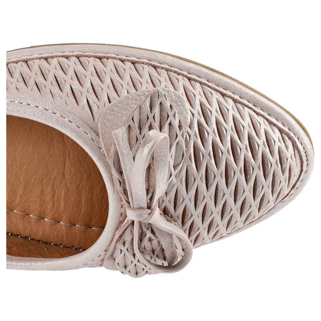 Baleríny Lanqier - 44C0640 Różowy