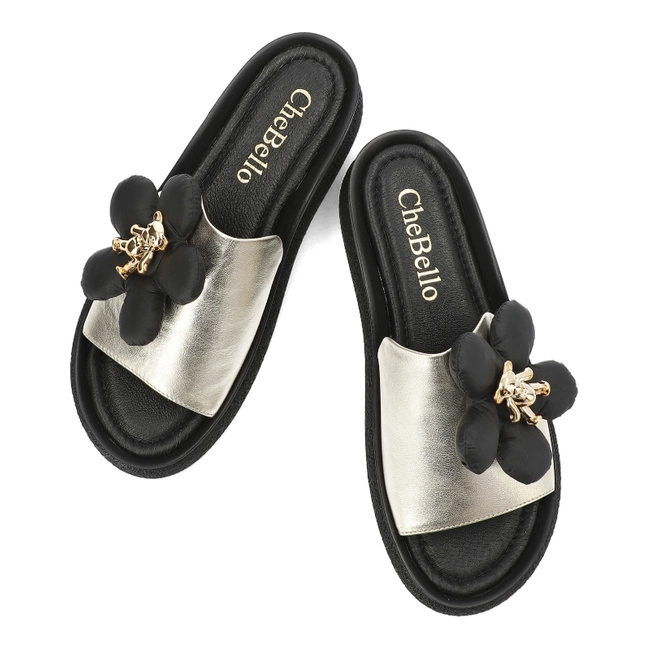 Šľapky Chebello - 4420_-053-000-PSK-S281 Złoty