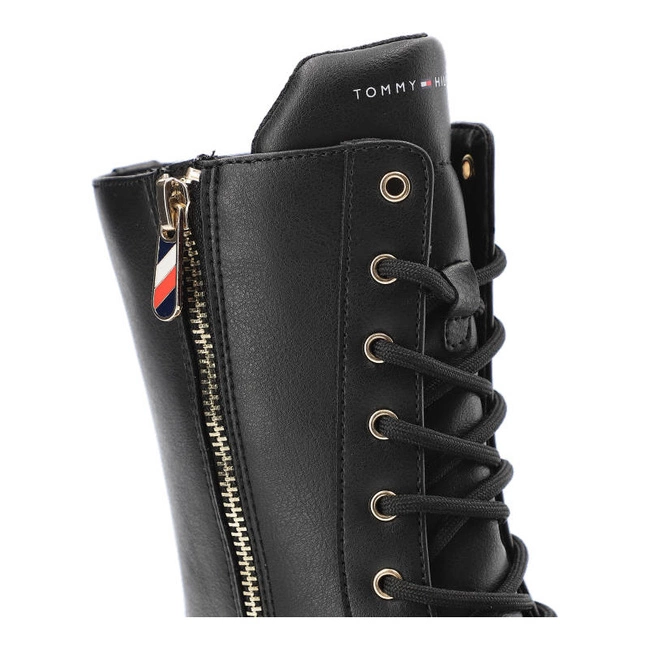 Členkové Topánky Tommy Hilfiger - T3A5-32381-1355999-Lace-Up Bootie Black 999