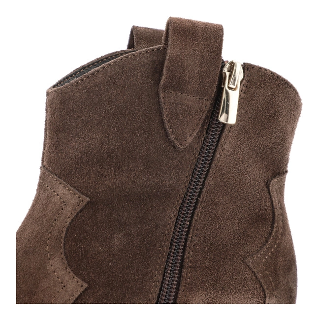 Kovbojky KARINO - 4794/015-F Mokka/Welur