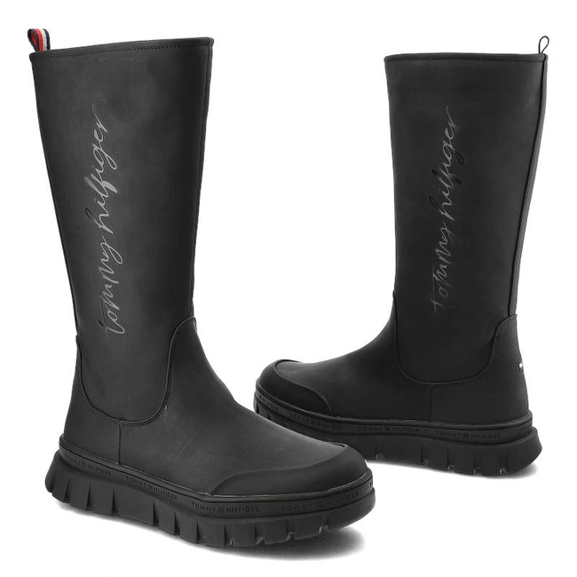 Čižmy Tommy Hilfiger - T3A6-32429-1442999-Boot Black 999