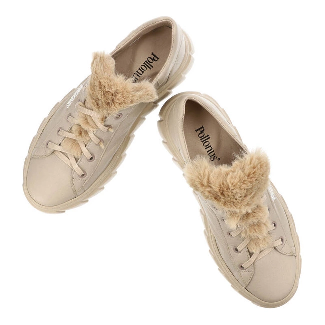 Tenisky Pollonus - 5-1616-001 Vanilia Verona+Królik