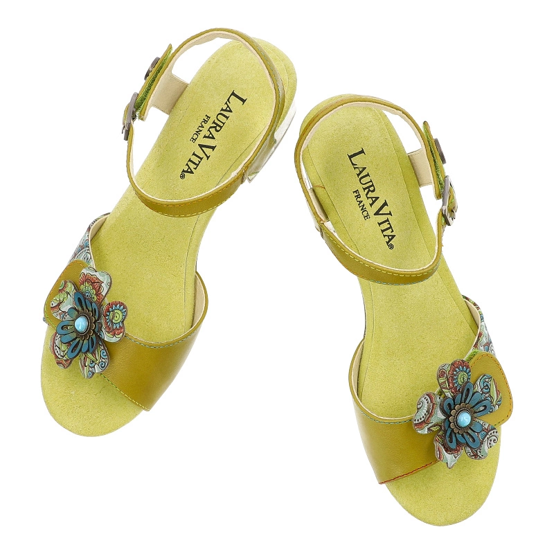 Sandále LAURA VITA - Hucbio 42 SL151237-42 Vert