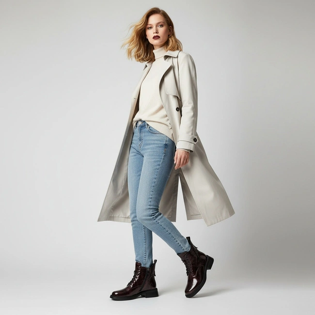 Členkové Topánky S.BARSKI - LZ52-954 Burgund