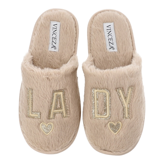 Papuče VINCEZA - 19958 BE Beżowy