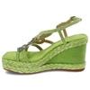 Sandále Alma en Pena - V240979 Suede Lime