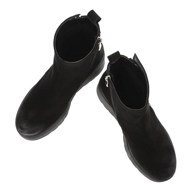 Členkové Topánky Damiss - DS-732 Czarny Welur/Koc