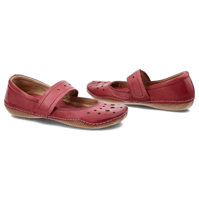 Poltopánky Maciejka - 02327 Czerwony/Bordo 02