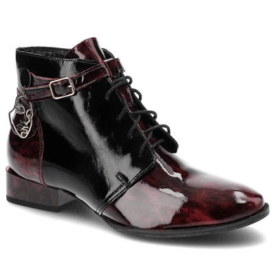 Šnúrovacie Členkové Topánky Maciejka - 5743A-23/00-7 Bordo