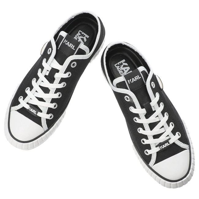 Plátenky KARL LAGERFELD - KL60424 900 Black Canvas