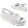 Sandále Pollonus - 5-1620-007 Biały Verona